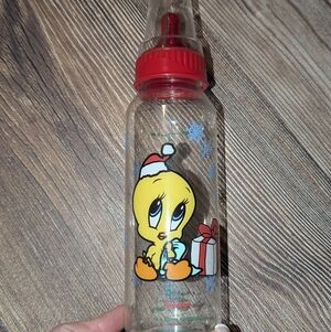 Vintage 1994 Nurser Bottle WB Looney Tunes Tweety Bird Christmas Tiny Tunes
